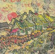 Vincent Van Gogh Farmhouses painting
